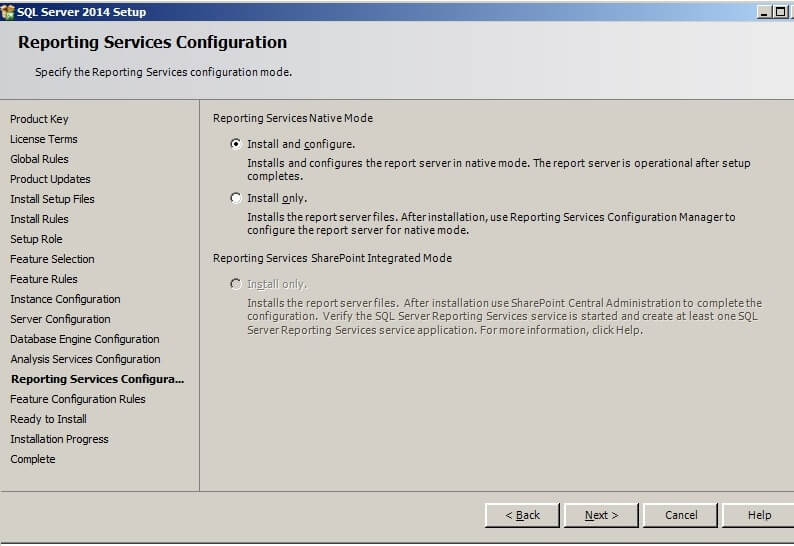 Reporting Services Configuration