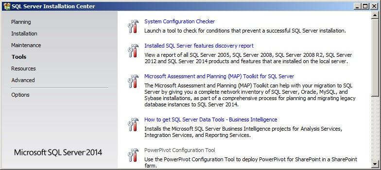The SQL Server Installation Center can now be closed.