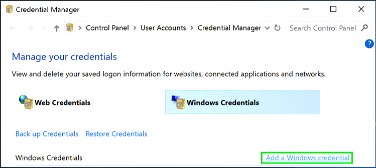 credential manager