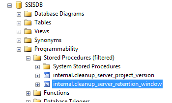 a stored procedure named internal.cleanup_server_retention_window