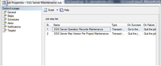 SSIS Server Operation Records Maintenance and SSIS Server Max Version Per Project Maintenance