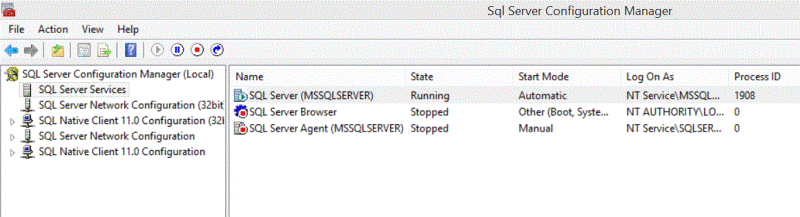 Stop the SQL server service. 