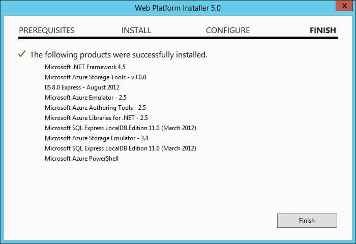 WPI - Azure PowerShell Cmdlets - Installation Successful