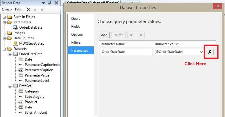 Dataset Properties Window