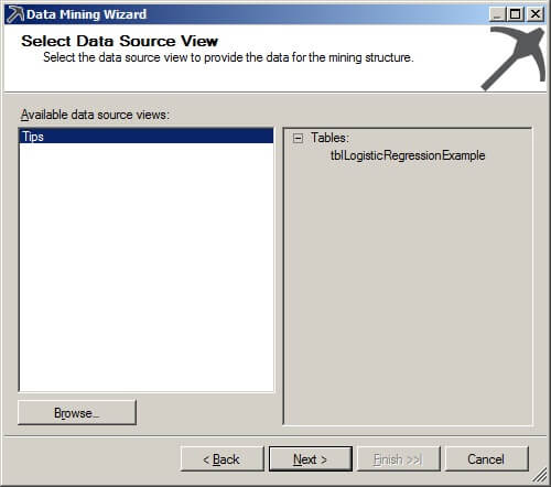Select Data Source View