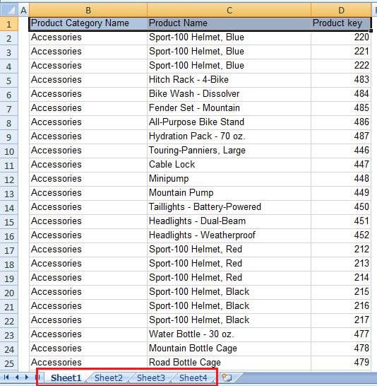 Tablix Data ExportedInto Multiple Excel Sheets