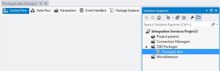 SSIS Toolbox Closed By Mistake