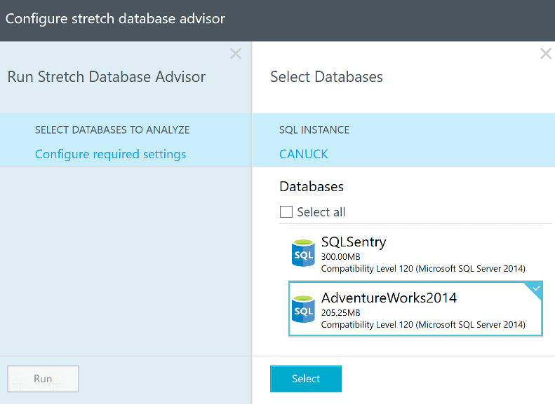 Select Databases
