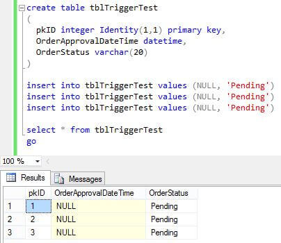 Northwest religion Early SQL Server Trigger After Update for a Specific Value