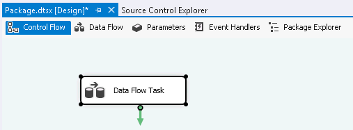 Add Data Flow task to the Control Flow