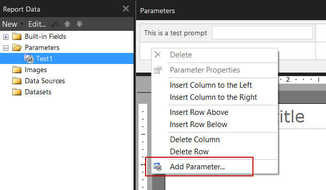 Add a parameter to the grid
