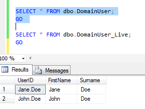 Query the View and the DN column is missing
