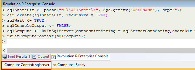 SQL Server compute context