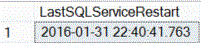 SQL Server Last Restart