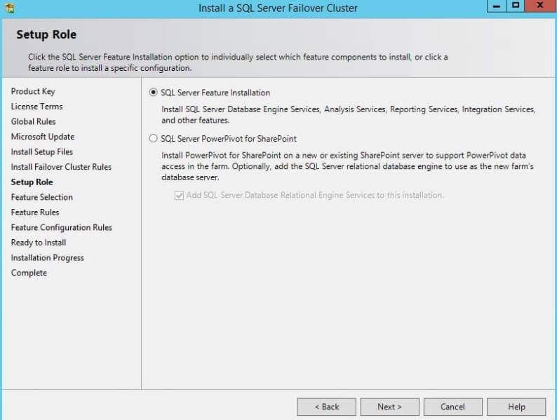 SQL Server Feature Installation of PowerPivot for SharePoint