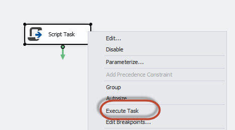 Execute Task in Visual Studio