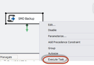 execute SMO Script task
