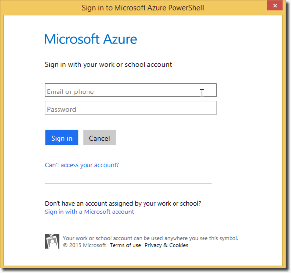 Sign in to Microsoft Azure PowerShell