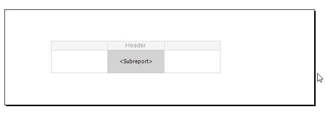 Insert a Sub Teport Component in a Table Cell