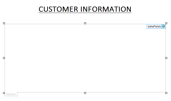 Resize the section for your form