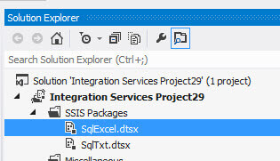 List of packages in SQL Server Integration Services