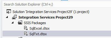 The sqltxt package in SQL Server Integration Services
