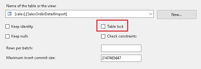 Ensure the Table Lock Setting is Disabled