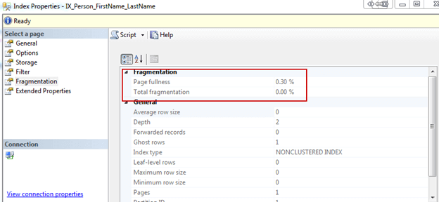 SQL Server Index Properties and Fragmentation Before Inserts