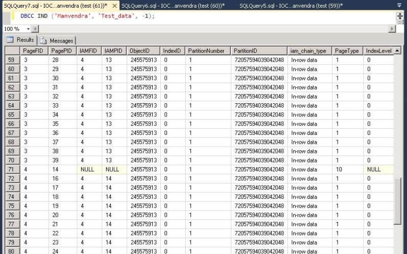 Data table saved on particular SQL Server data files