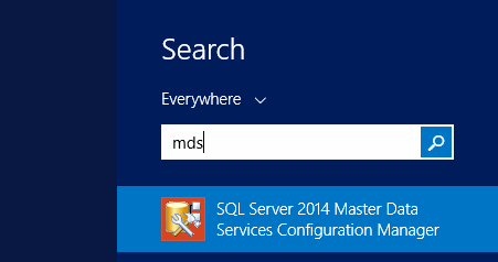 SQL Server Master Data Services Configuration Utility