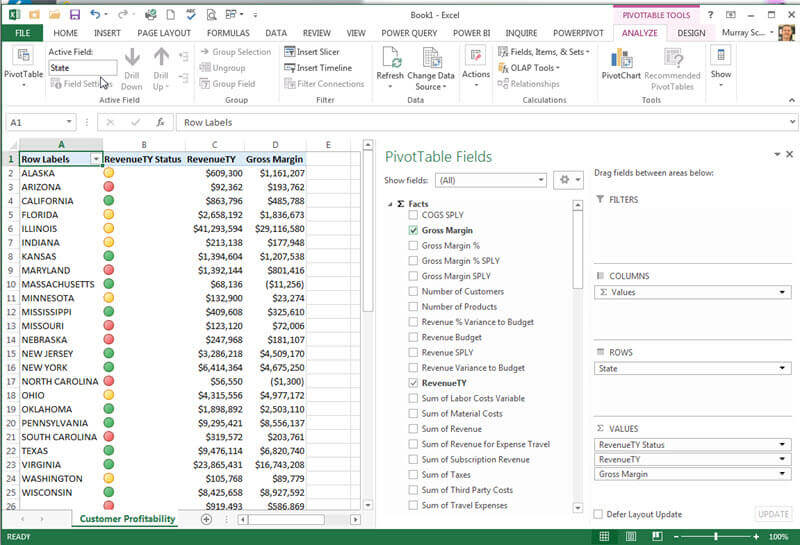 Power BI data in Excel