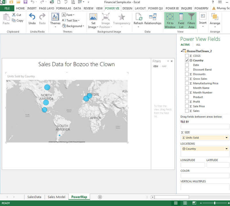 Power Map Visual in Excel