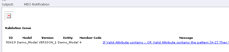 Validation E-mail example in SQL Server Master Data Services