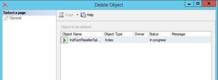 Delete a SQL Server ColumnStore Index