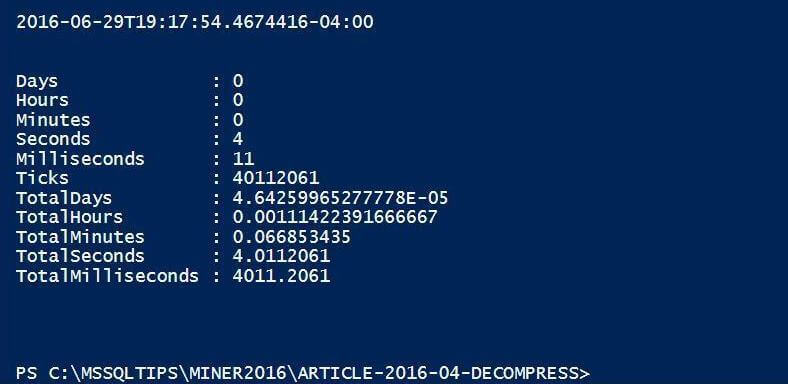 PowerShell Timing Code to measure the elapsed time
