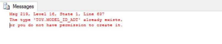 Create Type Error