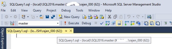 SQL Server Management Studio Tabs customization