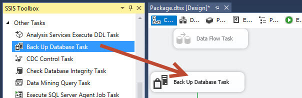 SSIS Back Up Database Task