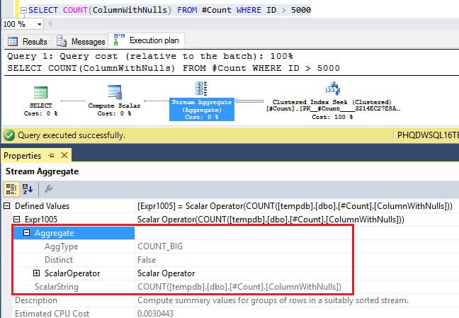 SQL Server Execution Plan for COUNT(Column With Nulls)