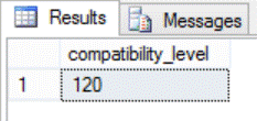 SQL Server Compatibility level of 2014
