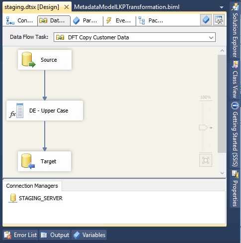 BIML generated SSIS Package for Data Flow Task Transformations