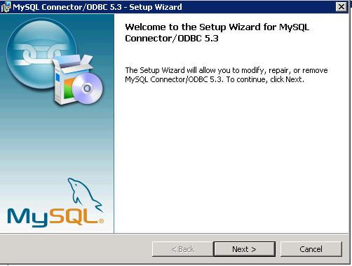 MySQL Connector/ODBC 5.3 - Setup Wizard