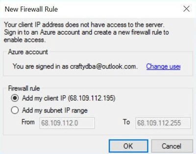 Missing firewall rule will be created
