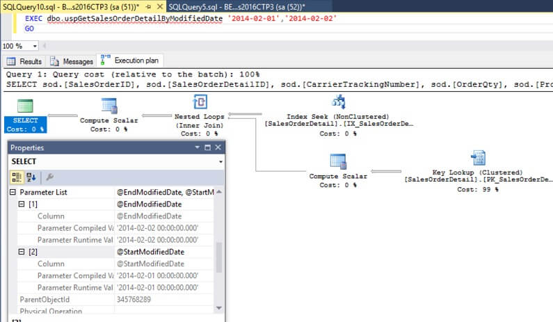 Good Query Plan With Parameters in SQL Server Management Studio