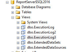 SSRS Execution Log for Mobile Reports