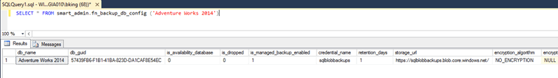 Results of fn_backup_db_config