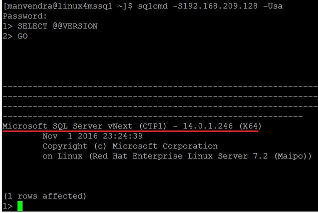 snyde Palads Kviksølv Upgrading SQL Server vNext on Red Hat Linux to latest available update