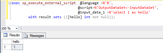 R code example