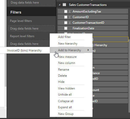 Add to Hierarchy in Power BI