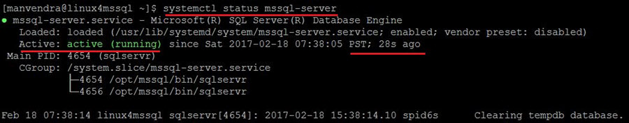 check mssql-server